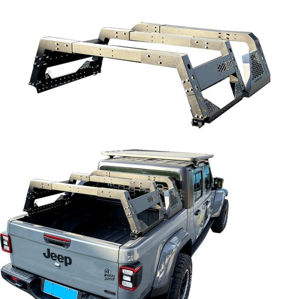 High- Universal Pick Up Truck Bed Tent Rack Roll Bar for JEEP Ford Easy Installation