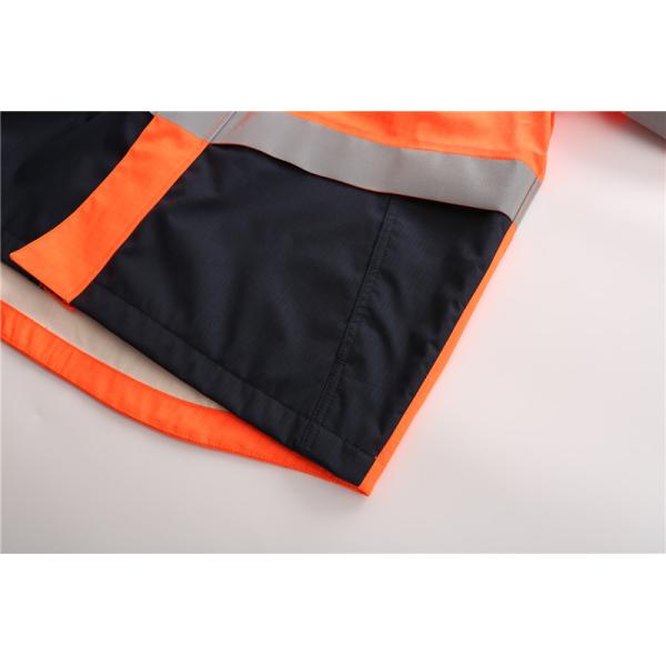 Оффшорная куртка дождя HIVIS желтая FR, огнезамедлительная шестерня дождя EN11611