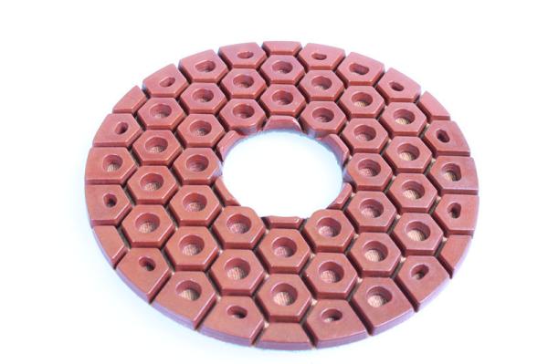 Resin Copper Bond Diamond Polishing Pads , 4 / 5 Angle Grinder Polishing Pad