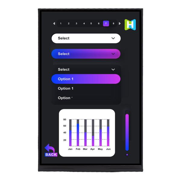7 Inch Monitors 1280x800 TFT LCD Display Manufacturer For Appliances