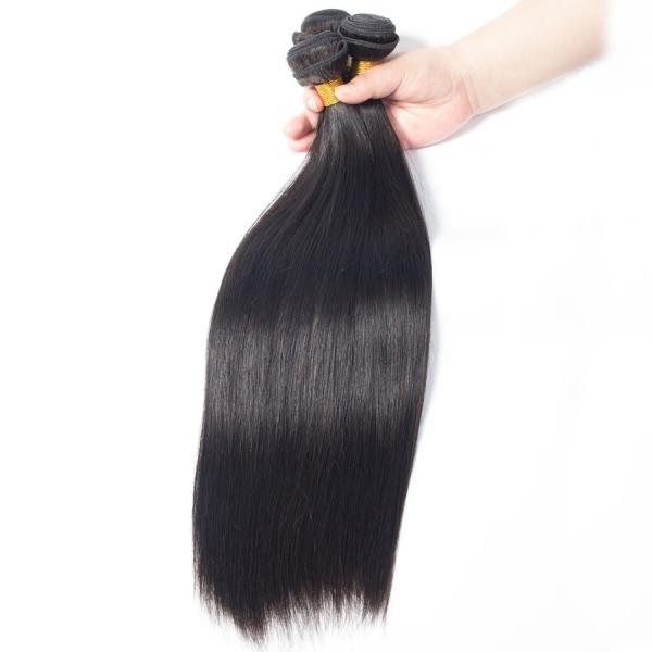 Mixed Length 100% Human Hair Bundles , Peruvian Virgin Hair Straight No Tangle