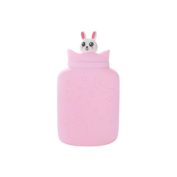 Bolsa de silicona de agua caliente con tapa extraíble para aliviar el dolor