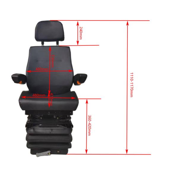 360 Swivel Base Grammer Driver Seat With Mechanical Suspension