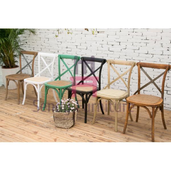 Ресторан события свадьбы романтичный деревянный предводительствует x задний ротанг стула усаживает/французский стиль