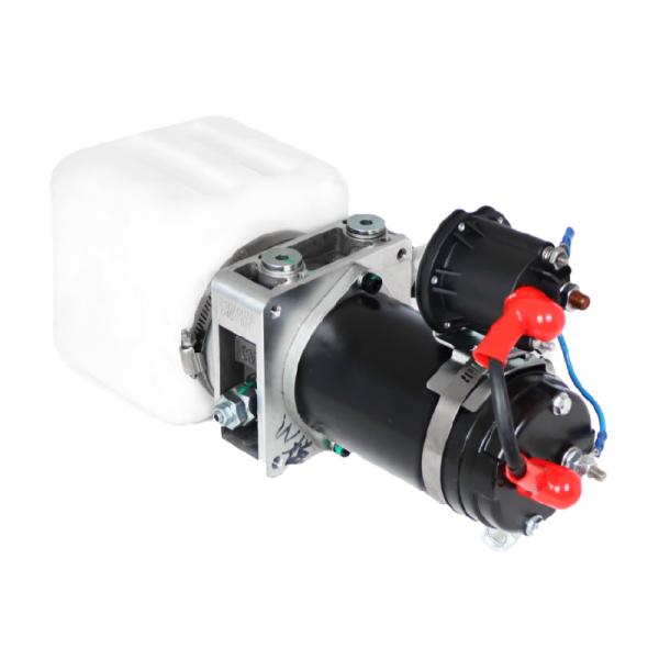 Unidad de potencia hidráulica de doble efecto DC 12V 24V 0.8kw para transpaleta, remolque, carretilla elevadora