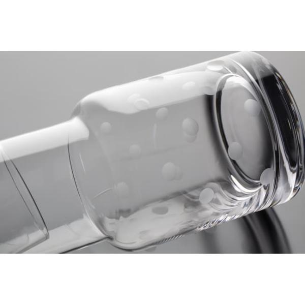 36 Oz Lead Free Glass Water Pitcher Handmade Bedside Water Carafe With Cup