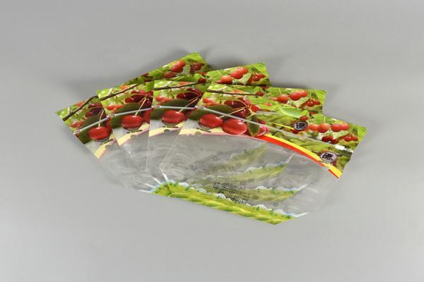 Zipper Stand Up Pouch Fruit Fresh Bags Some Customized Small Hole To Keep Air Fresh