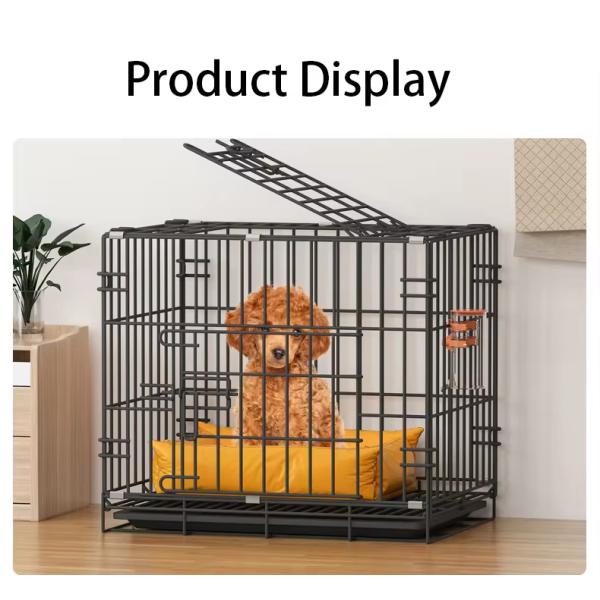Quadrate Dog Cat Cages Bottomless Stainless Steel Dog Cages Breathable