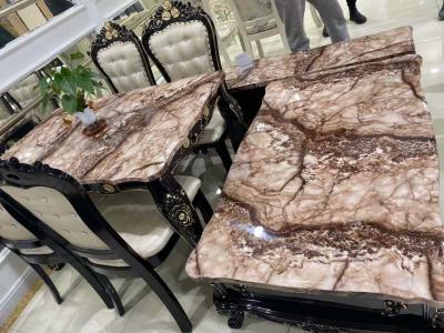 Stainless Steel Keel Rectangle Marble Coffee Table , Modern Marble Coffee Table