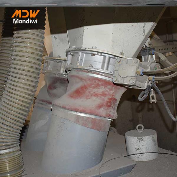 350mm Port Size Pneumatic Powder Butterfly Valve For Batching Plants Cement Media