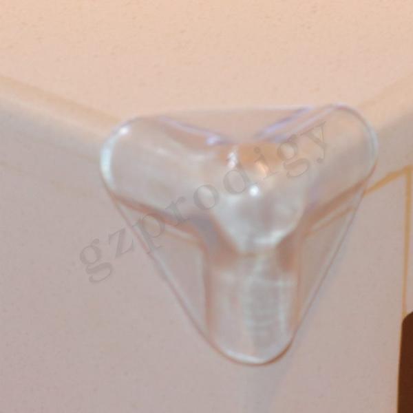 Nonslip PVC Clear Plastic Corner Protectors , Multifunctional Corner Safety Bumpers
