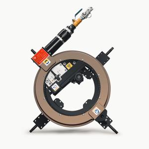 OD montado portátil Flange Facer 12 pulgadas robusto para aplicaciones petroqu
