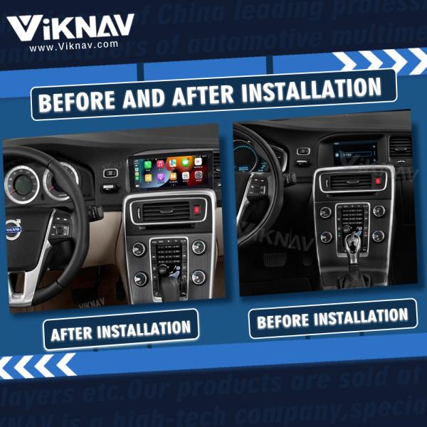 FM FA S60 V60 Volvo Bluetooth Radio 2011-2017 Мультимедийный авторадио HD экран