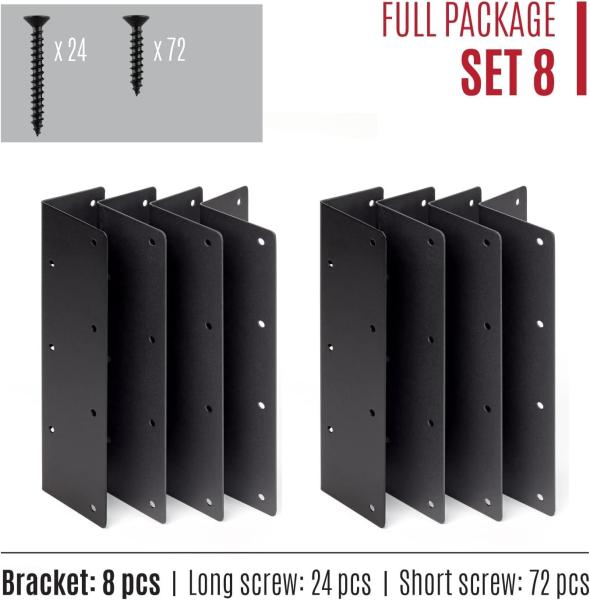 Bracket de canto de lado único Brackets pesados para cama de jardim elevada personalizável