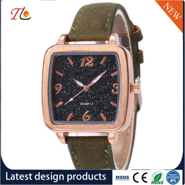 Wholesale PU Lady Wrist Watch Alloy Case Square Dial Multicolor Strap PU Watch Band Fashion Watches