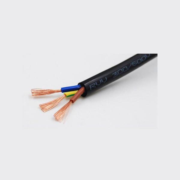 IEC 60227 3x1.5mm2 3x2.5mm2 3183Y flexible copper double PVC 3 cores RVV building cable