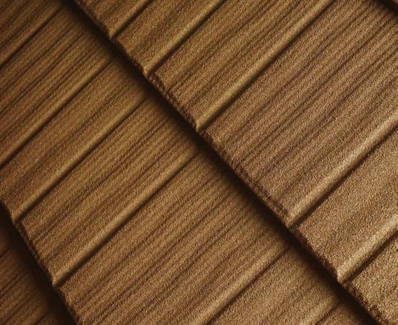 Makuti Grained Tile Coffe Black Color Coated Stone Aluzinc Metal Roofing Tile 0.42mm AZ40 50 Years Warranty Retail