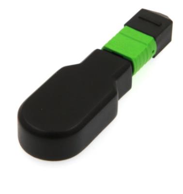 MPO APC Fiber Optic Loopback Duplex Singlemode Female With Black Shell