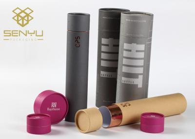 T Shirt Packaging Tubes Cardboard Roll Pack Hot Foil Stamping Finishing