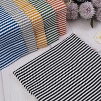 Cotton Striped Sweater Knit Fabric , 200cm Winter Striped French Terry