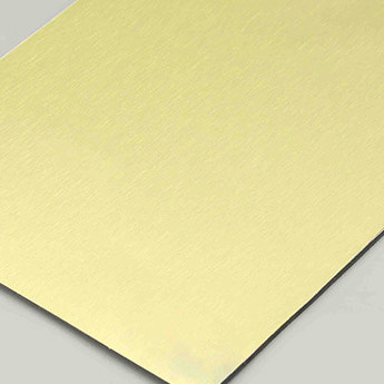 48IN 96IN Brushed Silvere And Golden Acp Sheet  3mm Silver Brush Finish Aluminum Composite Panel Decorative Exterior Sheet Cladding