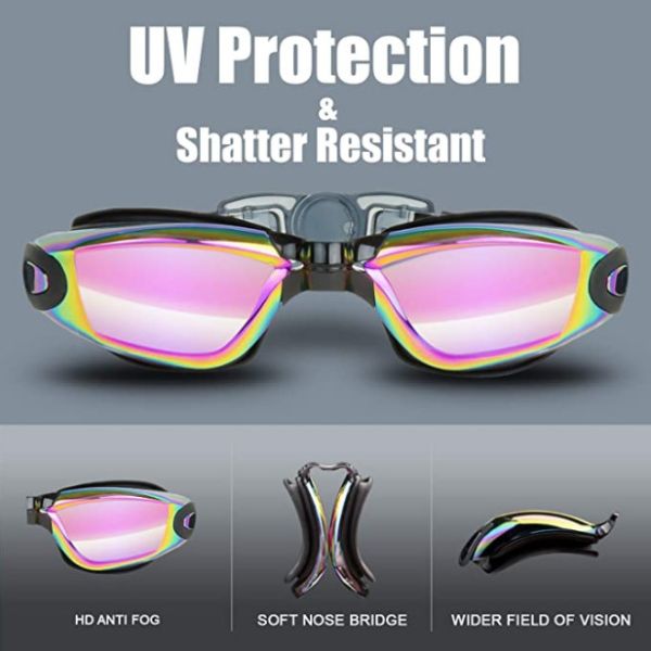 Custom OEM Anti-Fog Anti-UV HD Lens Swimming Goggles Professional Swimming Glasses