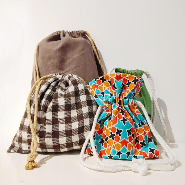 Logo personnalisé durable imprimé cadeau toile coton sac à main à double ficelle sac à dessin à ficelle