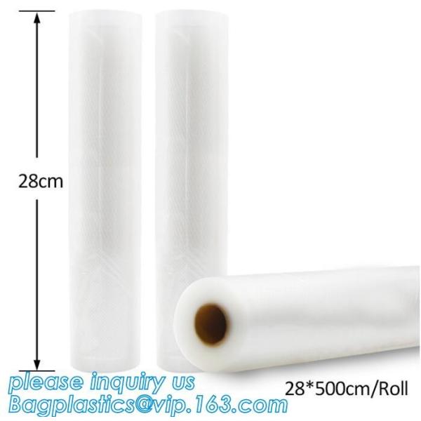 Disposable Transparent Vacuum Sealer Food Storage Plastic Packaging Roll Bag for Food Sealed, Textured Food Freshness St