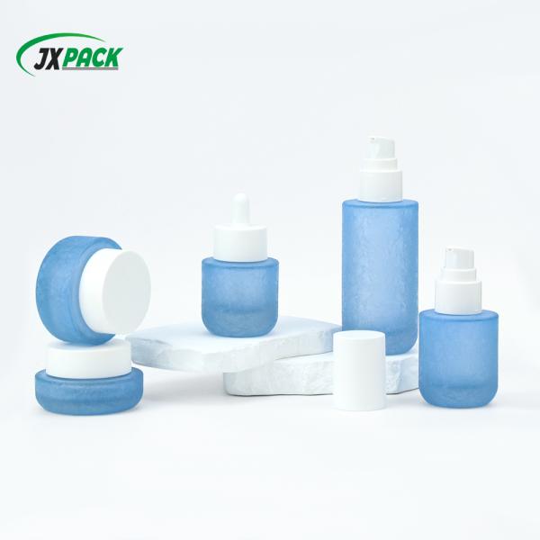 Custom Glass Cosmetic Bottle for Lotions and Creams
