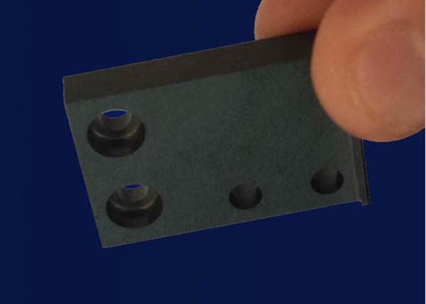 Customized Black Alumina Machinable Ceramic Block Porcelain Connectors Polishing