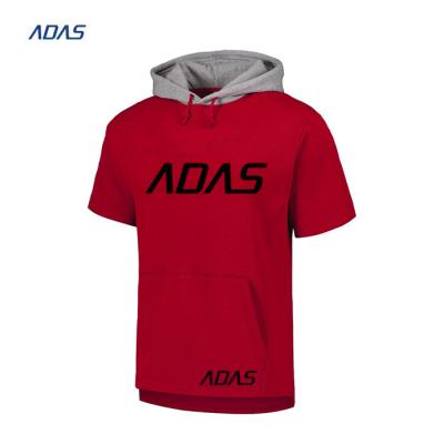 Custom Logo Blank Mens Hooded Tshirt Pullover Oversized Polyester Sweatshirts For Sublimation