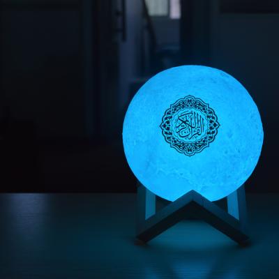 lampe portative de lune de Quran de contact de 3D LED Bluetooth