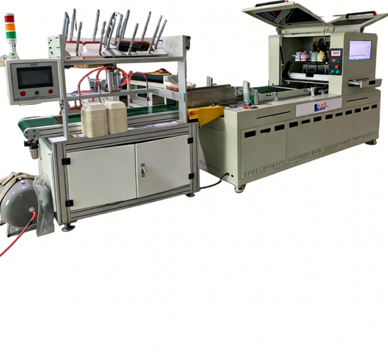 Industrial OnePass Inkjet Printer with Customizable Parameter Configuration for Direct Printing on Curved Pulp Molding Surfaces