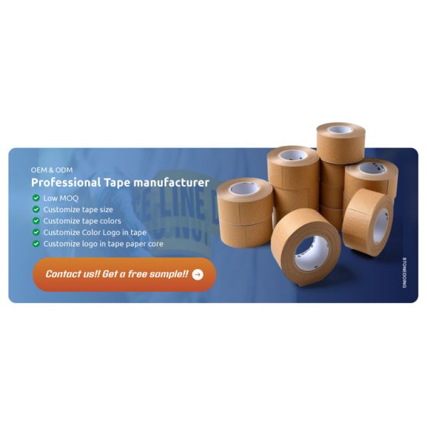 Custom Logo Printed Packaging Packing Customized Kraft Paper Custom Packing Tape With Logo Printing 4Cm 4713