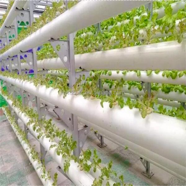 Standard Thickness Round PVC Pipes Hydroponic NFT System for Garden Cultivation