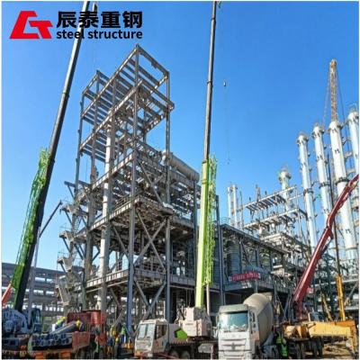 Petrochemical Multi Storey Steel Frame Construction Galvanized Seismic Resistant