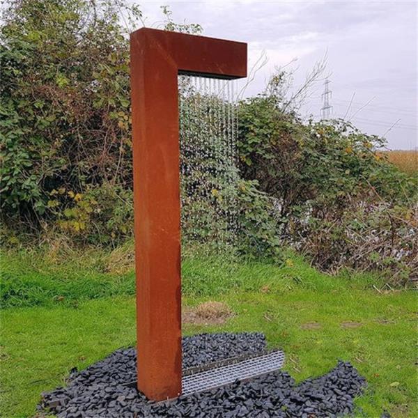 Rustique personnalisable Corten acier caractéristique de l'eau pour la décoration extérieure