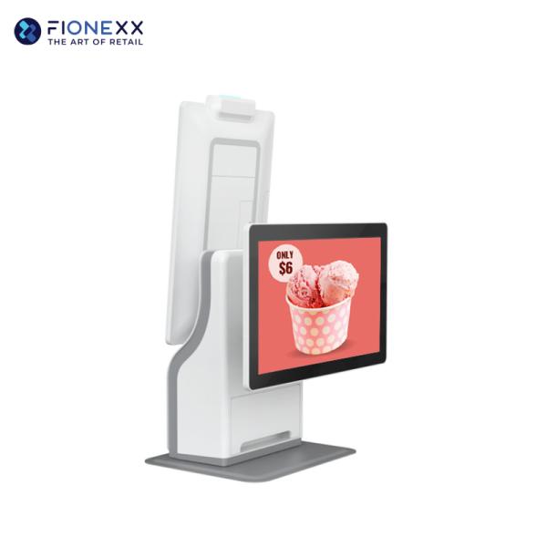 15.6 Inch Double Touch Screen Self-Service Ordering Advertisement Display Screen Self Service POS Kiosks