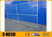 6 le vinyle de Mesh Fencing Inner Reinforce Tube OD 25mm de maillon de chaîne de contrôle des foules de mesure a enduit