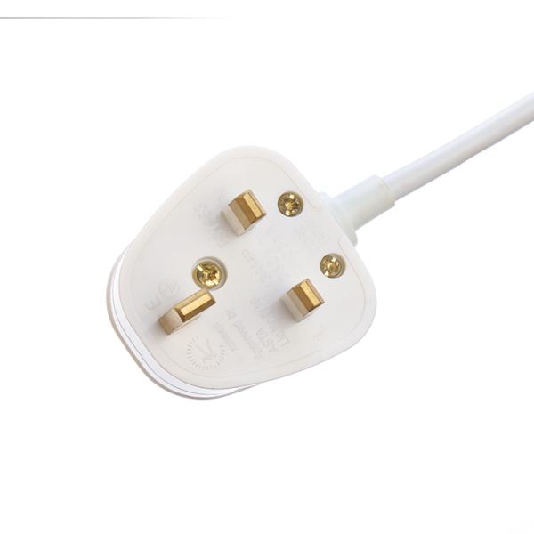 EU Standard Power Strip with 4 Outlets Surge Protect Switch USB A Output Ports H05VV-F 3x1.25MM2 Cable and UK 3 Pin Plug
