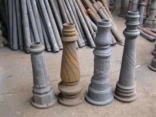 Residential Art Decorative Cast Iron Lamp Post For Garden , Victorian Lamp Post