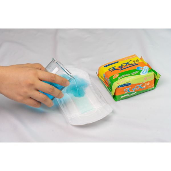 Soft Cotton Top Sheet Disposable Women Sanitary Napkins for Adult Lady