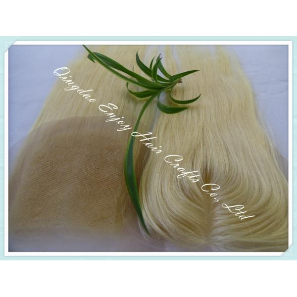 Lace top closure 4''x4'' ,malaysian virgin hair 613# color straight 10''-24''length