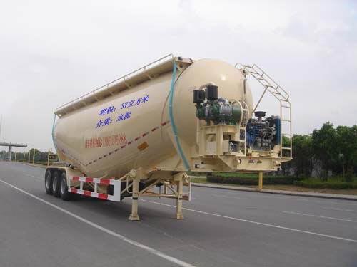 Cement Bulker Trailer With 50 Tons Loading Capacity , Truck Transporter Trailer 6mm Thickness Steel
