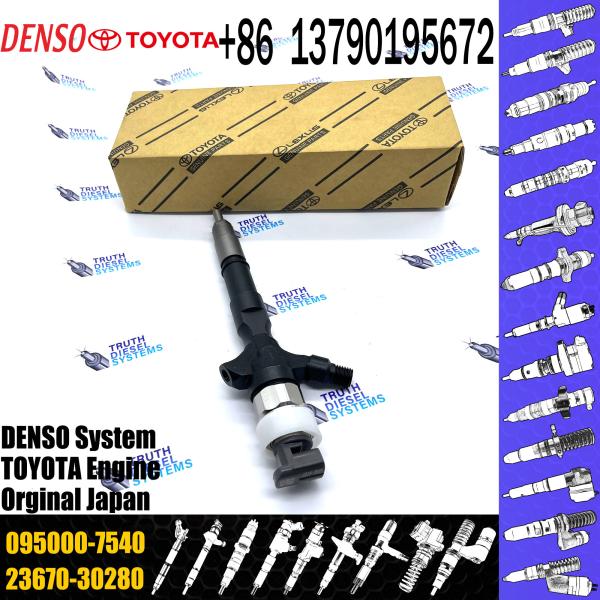 Common Rail Fuel Injector 23670-30280 095000-7540 For Toyota Hilux 1KD-FTV