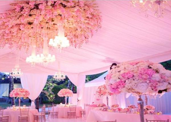 Big Wedding Party Tent , Flame Redartant UV-resistant PVC Event Tent
