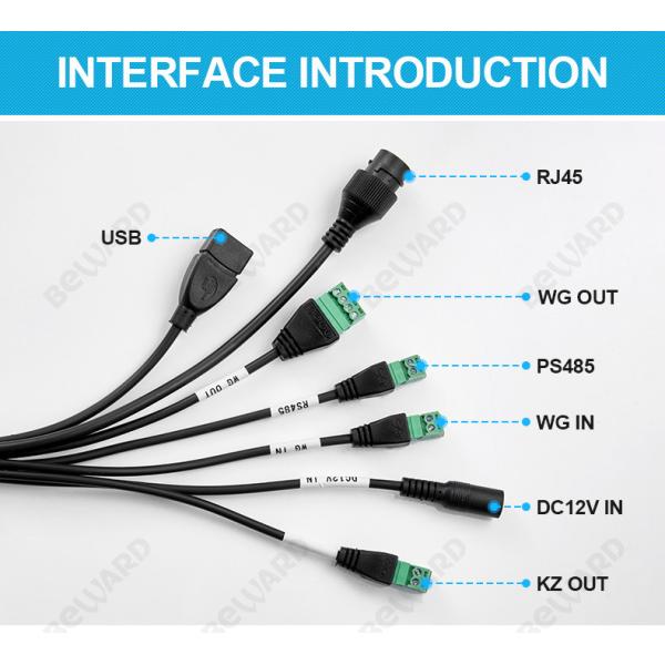 Liveness Detection 6mm Automatic Face Recognition System 7 Inch