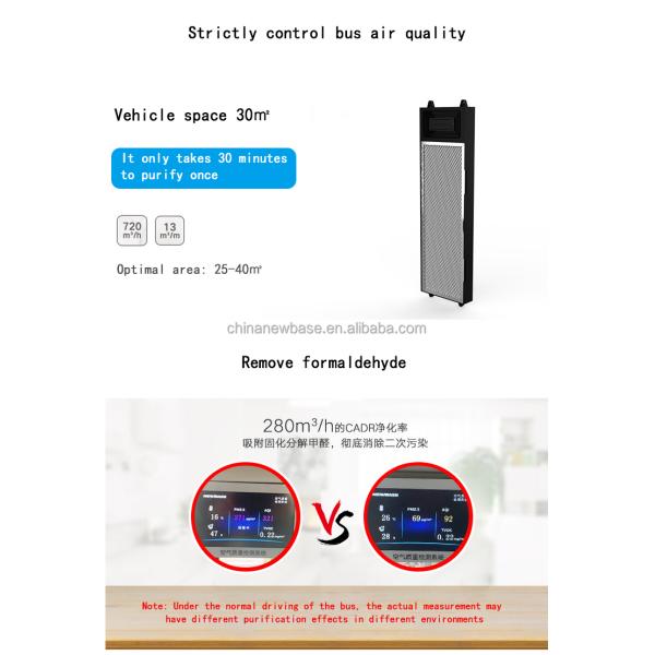 Remplacement de purificateur d'air de bus urbain automobile universel 24V ODM