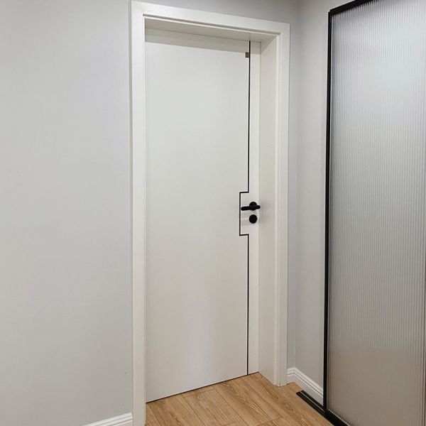 Contemporary Wooden Plywood Door Manual Open Modern Home Bedroom Doors