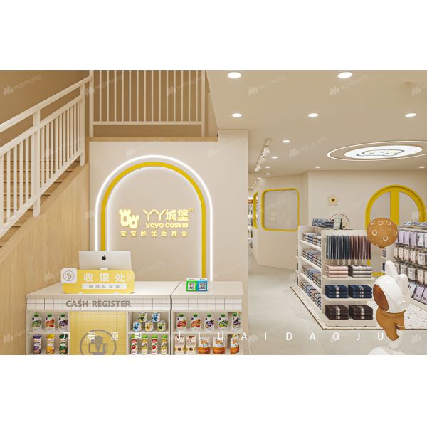BBC017 Fashionable Shop Showcase Baby Clothing Display Baby Store Shelves For Maternity Shop Decoration